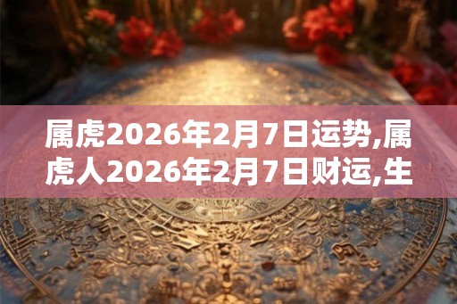 属虎2026年2月7日运势,属虎人2026年2月7日财运,生肖虎2026年2月7日运势