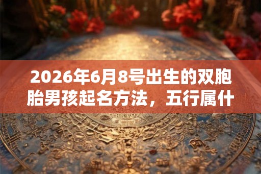 2026年6月8号出生的双胞胎男孩起名方法，五行属什么