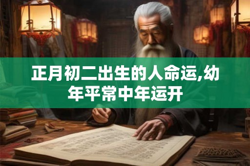 正月初二出生的人命运,幼年平常中年运开