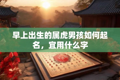 早上出生的属虎男孩如何起名，宜用什么字