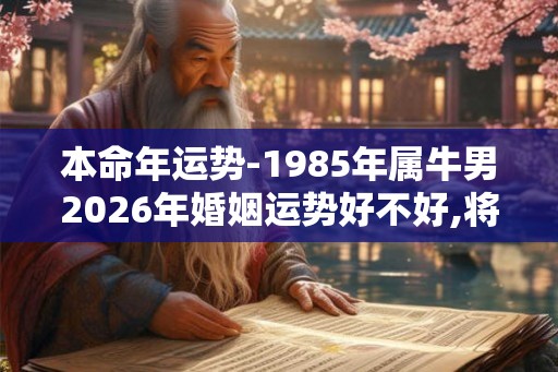 本命年运势-1985年属牛男2026年婚姻运势好不好,将受到严重伤害
