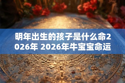 明年出生的孩子是什么命2026年 2026年牛宝宝命运