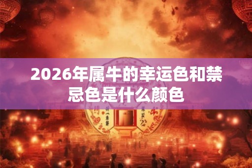 2026年属牛的幸运色和禁忌色是什么颜色