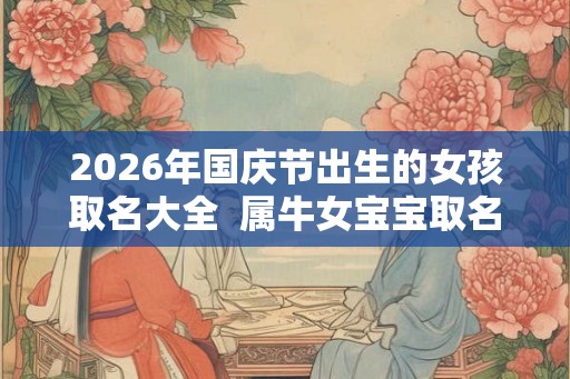 2026年国庆节出生的女孩取名大全  属牛女宝宝取名最佳字
