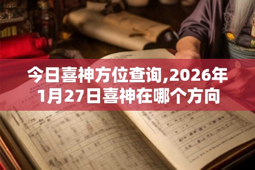 今日喜神方位查询,2026年1月27日喜神在哪个方向 今日喜神方位查询,2026年1月27日喜神在哪个方向