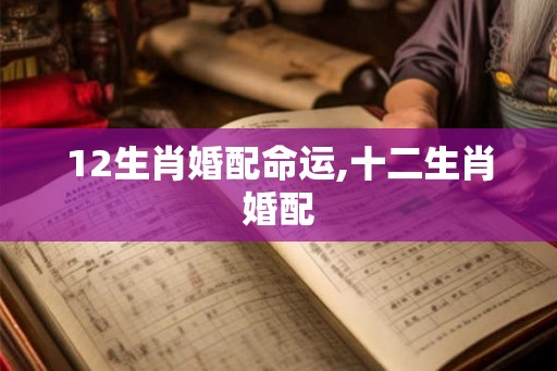 12生肖婚配命运,十二生肖婚配