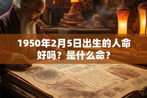 1950年2月5日出生的人命好吗？是什么命？