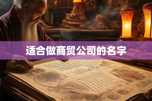 适合做商贸公司的名字
