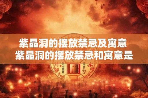 紫晶洞的摆放禁忌及寓意 紫晶洞的摆放禁忌和寓意是什么