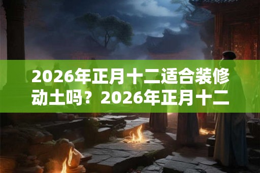 2026年正月十二适合装修动土吗?2026年正月十二卦象好不好? 2026年正月十二适合装修动土吗?2026年正月十二卦象好不好?