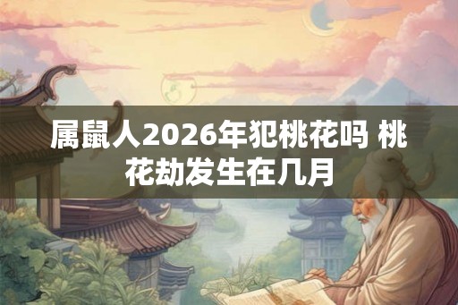 属鼠人2026年犯桃花吗 桃花劫发生在几月 属鼠人2026年犯桃花吗 桃花劫发生在几月