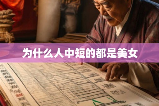 为什么人中短的都是美女 为什么人中短的都是美女