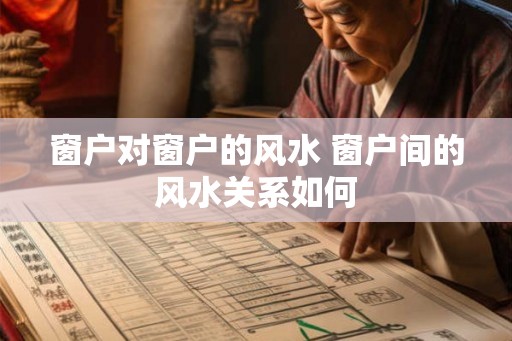 窗户对窗户的风水 窗户间的风水关系如何