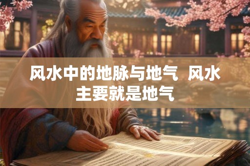 风水中的地脉与地气  风水主要就是地气