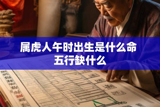 属虎人午时出生是什么命 五行缺什么