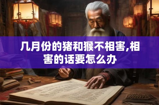 几月份的猪和猴不相害,相害的话要怎么办