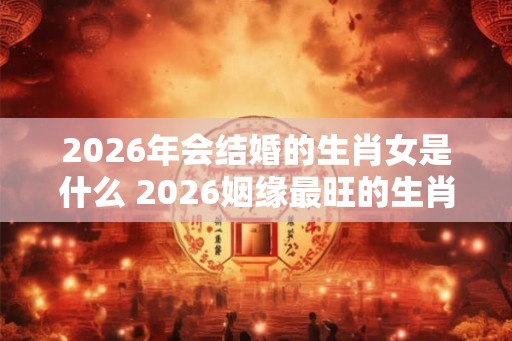 2026年会结婚的生肖女是什么 2026姻缘最旺的生肖女