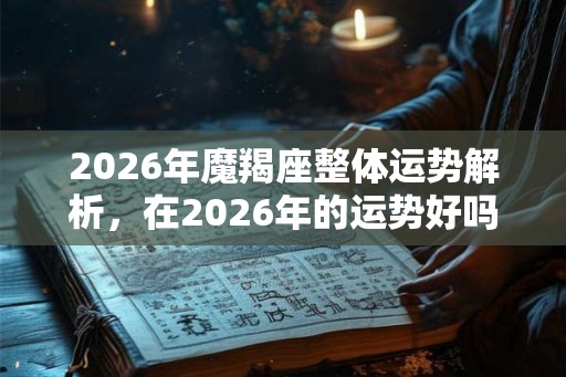 2026年魔羯座整体运势解析，在2026年的运势好吗？