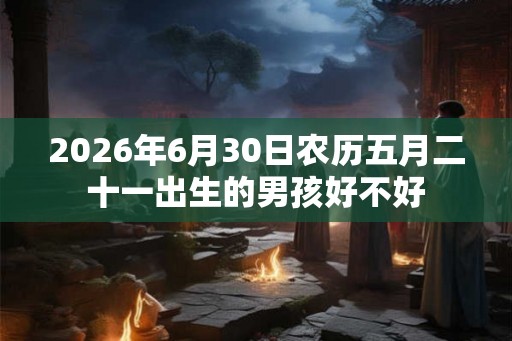2026年6月30日农历五月二十一出生的男孩好不好