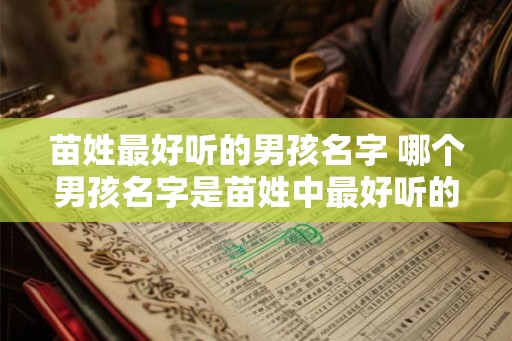 苗姓最好听的男孩名字 哪个男孩名字是苗姓中最好听的