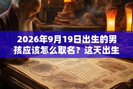 2026年9月19日出生的男孩应该怎么取名？这天出生的孩子好吗？
