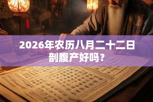 2026年农历八月二十二日剖腹产好吗? 2026年农历八月二十二日剖腹产好吗?