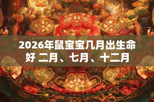 2026年鼠宝宝几月出生命好 二月、七月、十二月