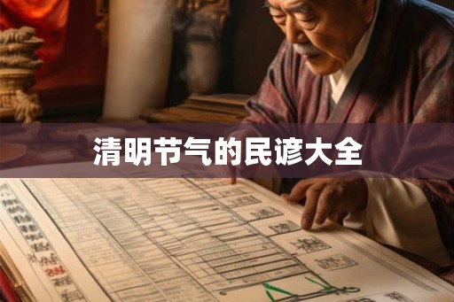 清明节气的民谚大全