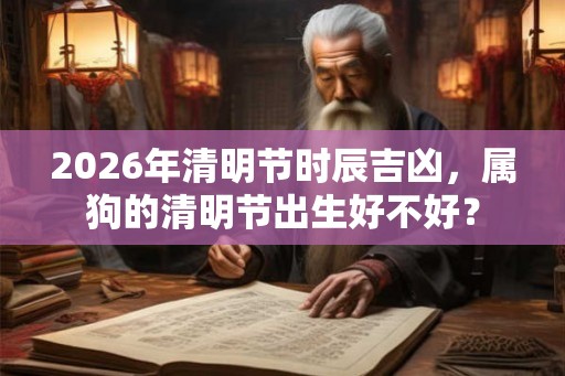 2026年清明节时辰吉凶，属狗的清明节出生好不好？
