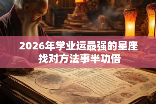 2026年学业运最强的星座 找对方法事半功倍 2026年学业运最强的星座 找对方法事半功倍