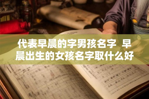 代表早晨的字男孩名字  早晨出生的女孩名字取什么好