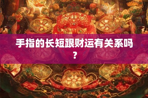 手指的长短跟财运有关系吗？