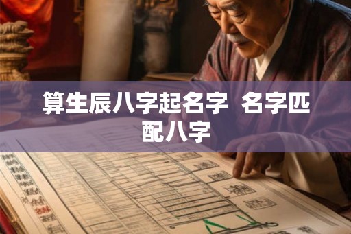 算生辰八字起名字  名字匹配八字
