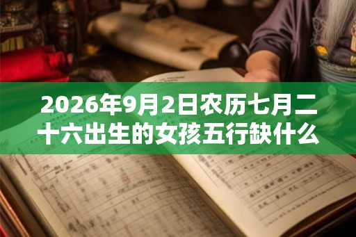 2026年9月2日农历七月二十六出生的女孩五行缺什么
