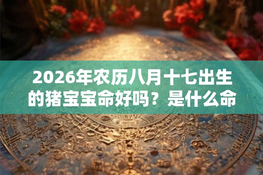 2026年农历八月十七出生的猪宝宝命好吗？是什么命？
