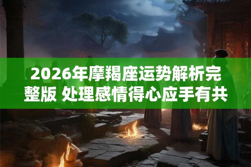 2026年摩羯座运势解析完整版 处理感情得心应手有共同话题 2026年摩羯座运势解析完整版 处理感情得心应手有共同话题