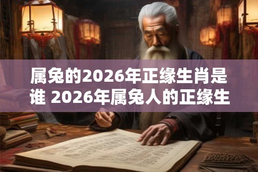属兔的2026年正缘生肖是谁 2026年属兔人的正缘生肖是什么