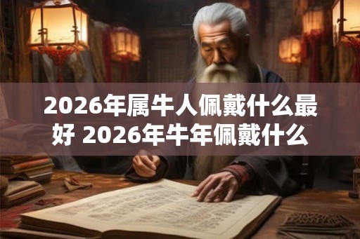 2026年属牛人佩戴什么最好 2026年牛年佩戴什么