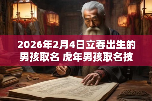 2026年2月4日立春出生的男孩取名 虎年男孩取名技巧 2026年2月4日立春出生的男孩取名 虎年男孩取名技巧