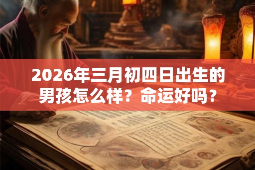 2026年三月初四日出生的男孩怎么样？命运好吗？