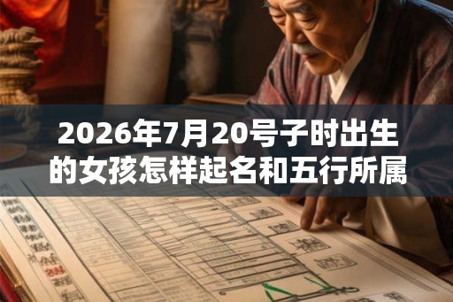 2026年7月20号子时出生的女孩怎样起名和五行所属