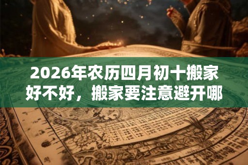 2026年农历四月初十搬家好不好，搬家要注意避开哪些日子？