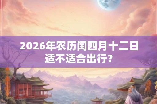 2026年农历闰四月十二日适不适合出行？
