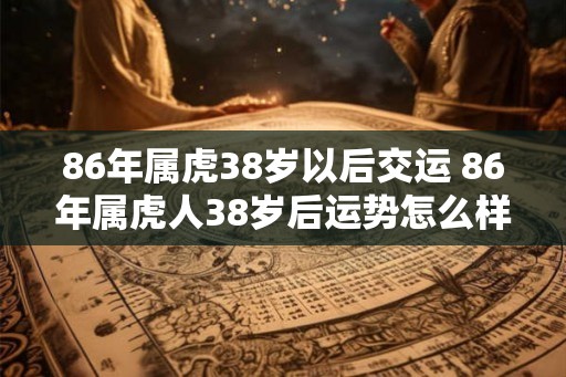 86年属虎38岁以后交运 86年属虎人38岁后运势怎么样