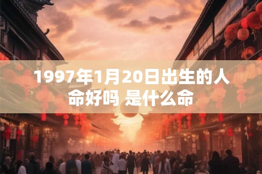 1997年1月20日出生的人命好吗 是什么命