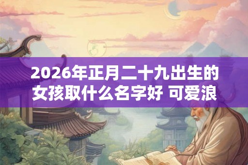 2026年正月二十九出生的女孩取什么名字好 可爱浪漫的名字推荐