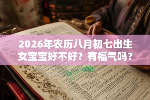 2026年农历八月初七出生女宝宝好不好？有福气吗？