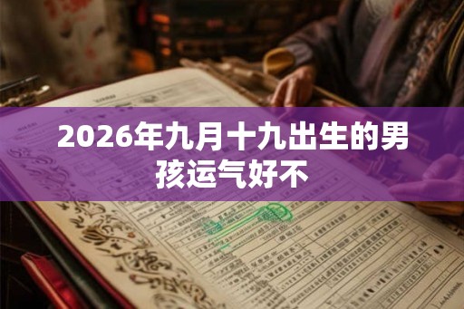 2026年九月十九出生的男孩运气好不
