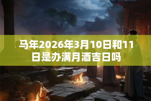 马年2026年3月10日和11日是办满月酒吉日吗