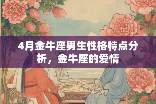 4月金牛座男生性格特点分析,金牛座的爱情 4月金牛座男生性格特点分析,金牛座的爱情